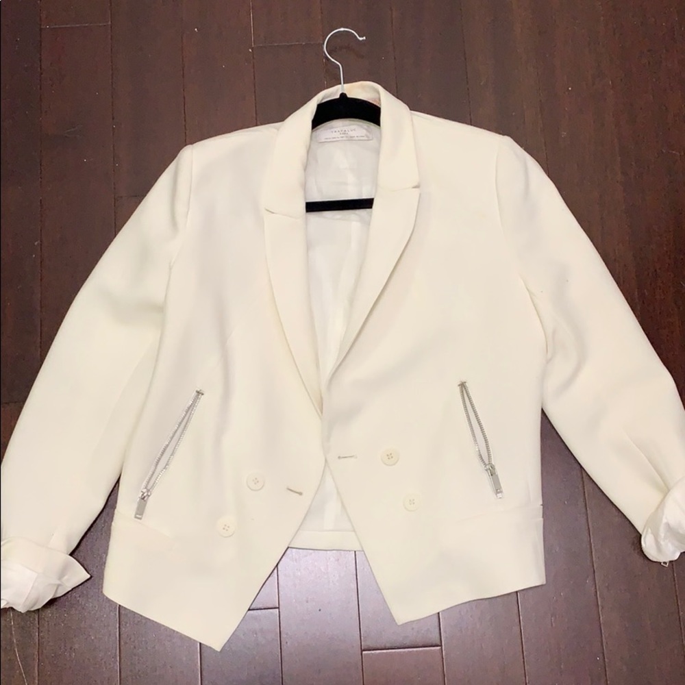 Zara White Blazer